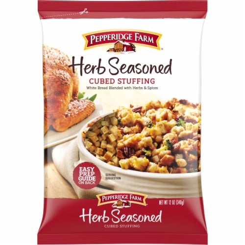 Pepperidge Farm Herb Seasoned Cubed Stuffing Perspective: front
