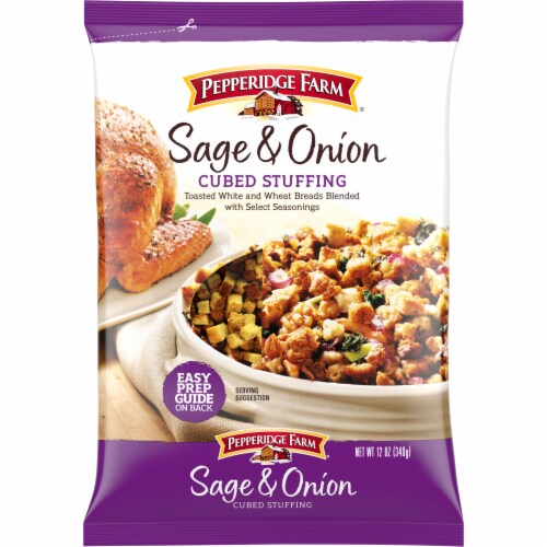 Pepperidge Farm Sage & Onion Cubed Stuffing Perspective: front