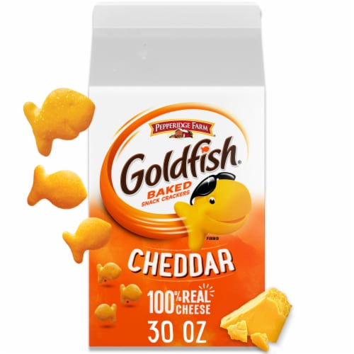 Pepperidge Farm® Goldfish® Cheddar Cheese Crackers Perspective: front