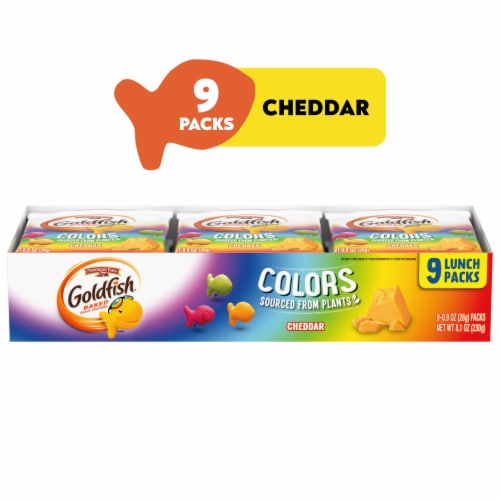 Goldfish® Colors Cheddar Baked Snack Crackers Lunch Packs