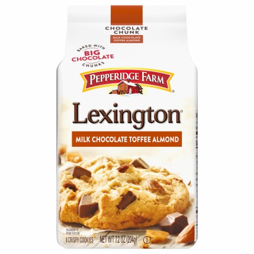 Pepperidge Farm® Lexington® Milk Chocolate Toffee Almond Cookies Perspective: front