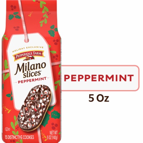 Pepperidge Farm Milano Slices Peppermint Cookies Perspective: front