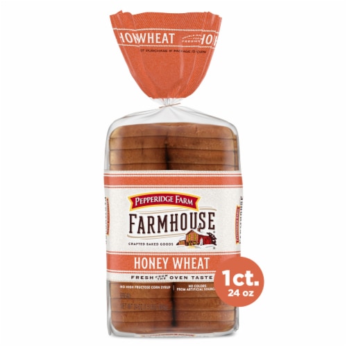 Pepperidge Farm Farmhouse Honey Wheat Bread Perspective: front