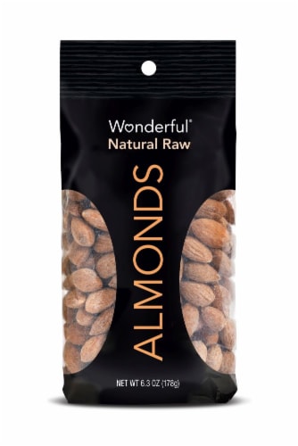 Wonderful Natural Raw Almonds Perspective: front