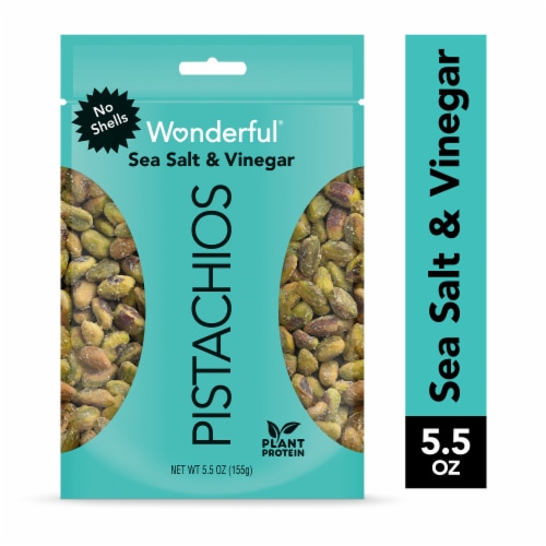 Wonderful Pistachios No Shells Sea Salt & Vinegar Pistachios Perspective: front