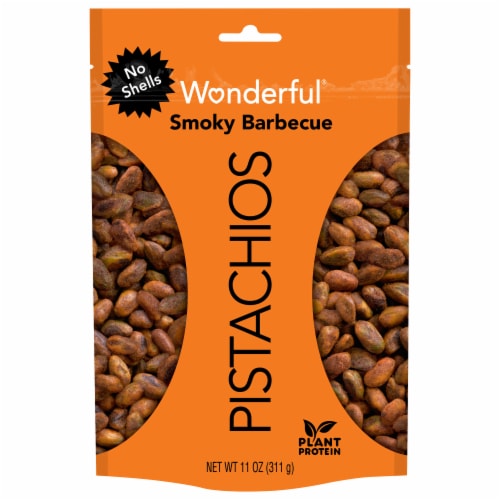 Wonderful® No Shells BBQ Pistachios Perspective: front