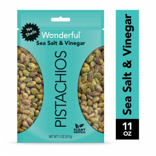 Wonderful Pistachios No Shells Sea Salt & Vinegar Pistachios Perspective: front
