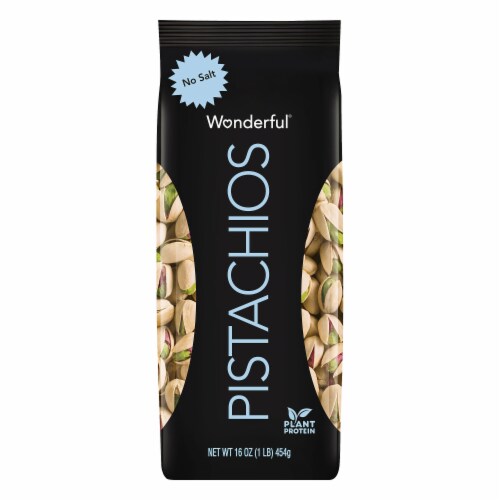 Wonderful® No Salt Pistachios Perspective: front