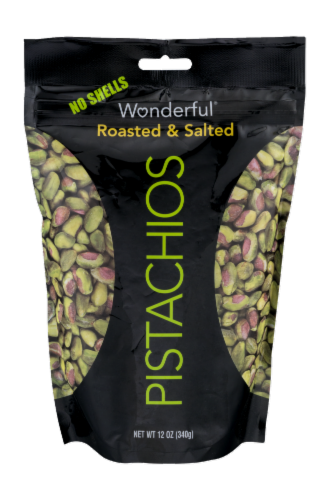 Wonderful Roasted and Salted Kernel Pistachios Perspective: front