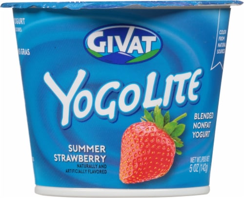 Givat™ YogoLite Summer Strawberry Blended Nonfat Yogurt Cup Perspective: front