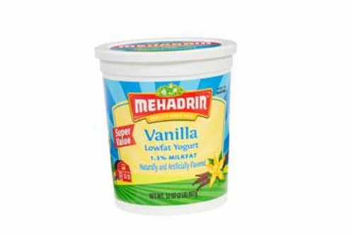 Mehadrin Vanilla Lowfat Yogurt Perspective: front