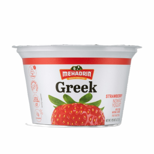 Mehadrin® Strawberry Nonfat Greek Yogurt Perspective: front