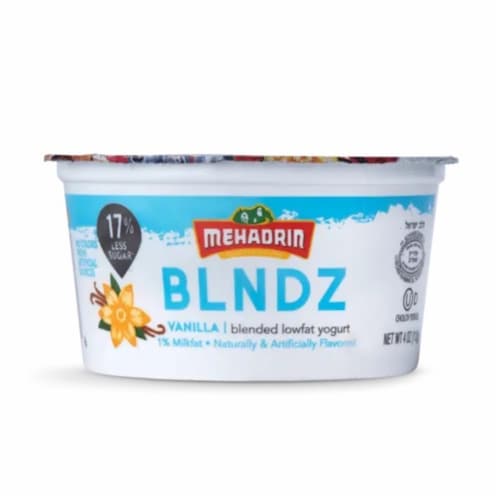 Mehadrin BLNDZ Vanilla Blended Lowfat Yogurt Perspective: front