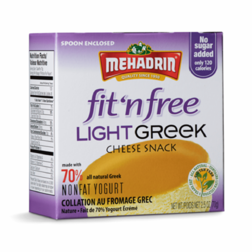 Mehadrin® Fit 'n Free Light Greek Cheese Snack Perspective: front