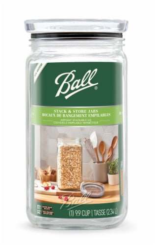 Ball® Stack & Store Jar with Airtight Lid Perspective: front