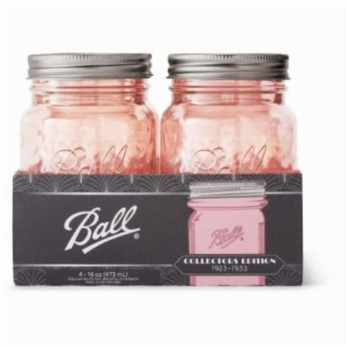 Ball Pint 16 oz. Glass Drinking Mason Jars 4 count