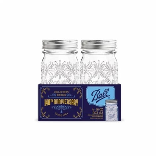 Ball 140th Anniversary Collectors Edition Jars Perspective: front