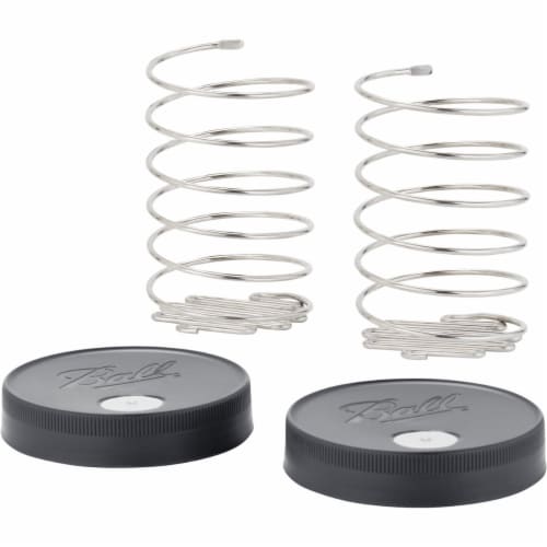 Ball® Fermentation Lids & Springs Kit Perspective: front