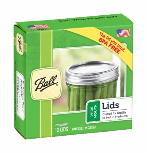 Ball® Wide Mouth Canning Lids Perspective: front