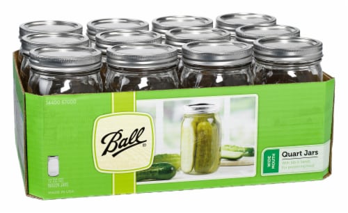 Ball® Wide Mouth Quart Jars Perspective: front