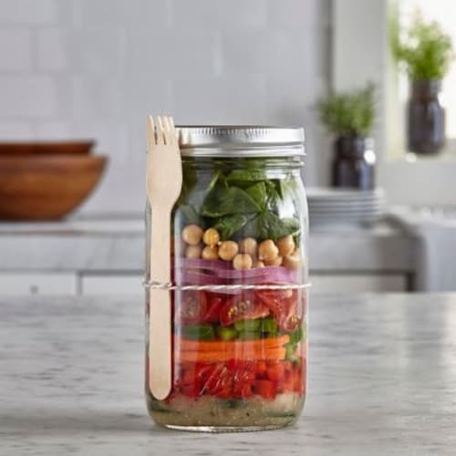 Ball Smooth Sided Widemouth Jars Perspective: front