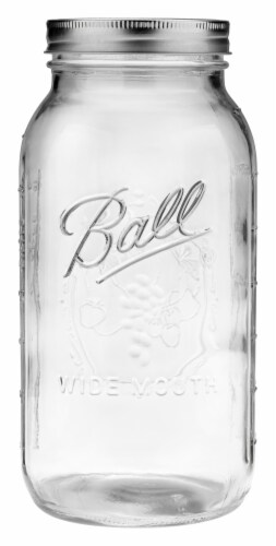Ball Wide Mouth Glass Jar Perspective: front
