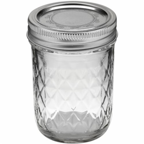 Glass Mason Jar With Handle & Lid, 16oz., 12ct.