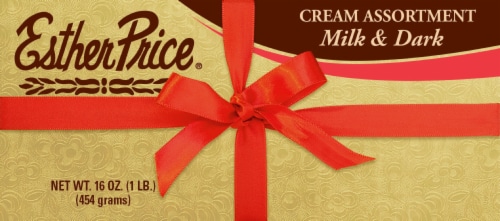 Esther Price Cream Assortment Milk & Dark Chocolates Perspective: front