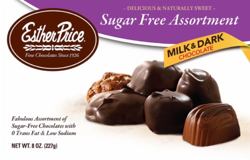 Esther Price Sugar Free Milk Dark Chocolate Assortment 8 oz