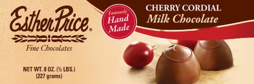 Esther Price Milk Chocolate Cherry Cordials Perspective: front