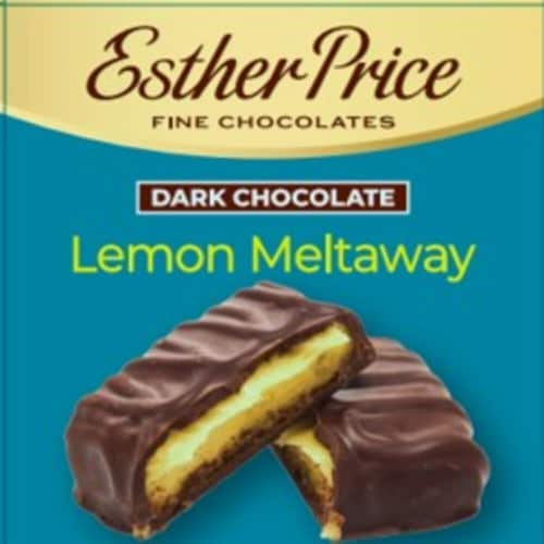 Esther Price Dark Chocolate Lemon Meltaway Perspective: front