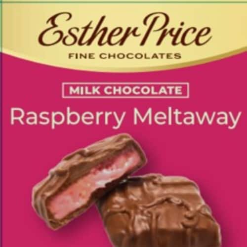 Esther Price Milk Chocolate Raspberry Meltaway Perspective: front