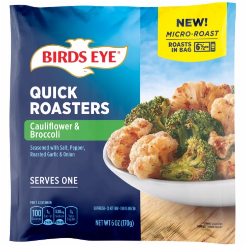 Birds Eye® Quick Roasters Broccoli & Cauliflower Frozen Vegetables Perspective: front