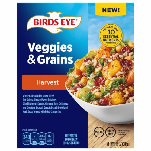Birds Eye® Veggies & Grains Frozen Harvest Vegetable Blend Perspective: front