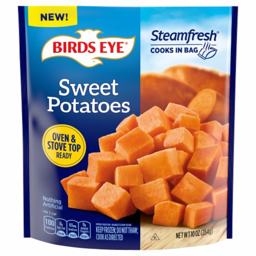 Birds Eye® Steamfresh® Diced Frozen Sweet Potatoes Perspective: front