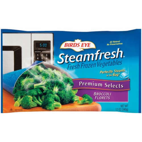 Birds Eye Steamfresh Premium Selects Broccoli Florets Perspective: front
