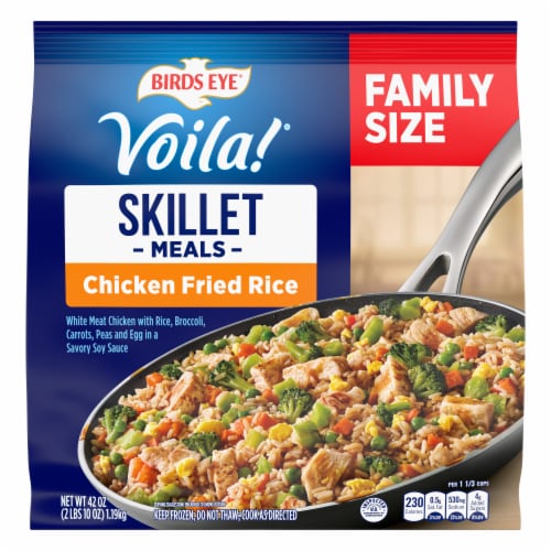 Birds Eye® Voila® Family Size Chicken Fried Rice Frozen Meal Perspective: front