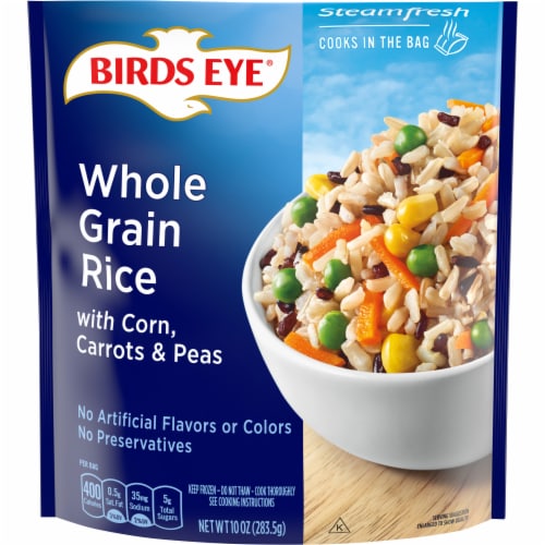 Birds Eye Steamfresh Whole Grain Rice with Vegetables Steamer Bag Perspective: front