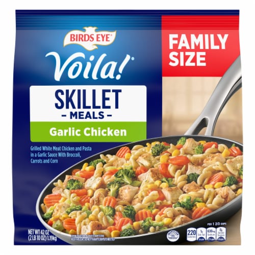 Birds Eye® Voila Garlic Chicken Family Size Frozen Meal Perspective: front