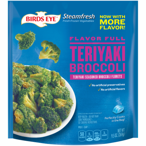 Birds Eye Steamfresh Flavor Full Teriyaki Broccoli Perspective: front