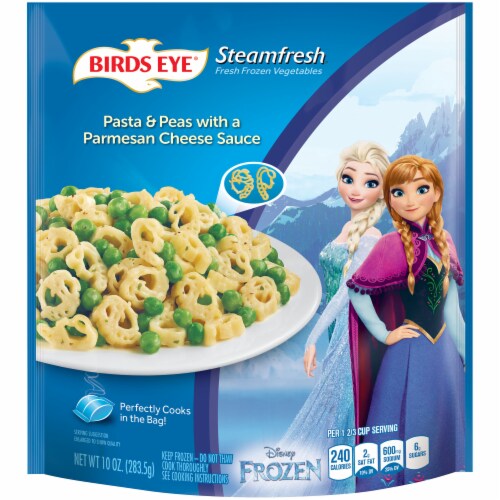 Birds Eye Steamfresh Disney Frozen Pasta & Peas with Cheese Sauce, 10