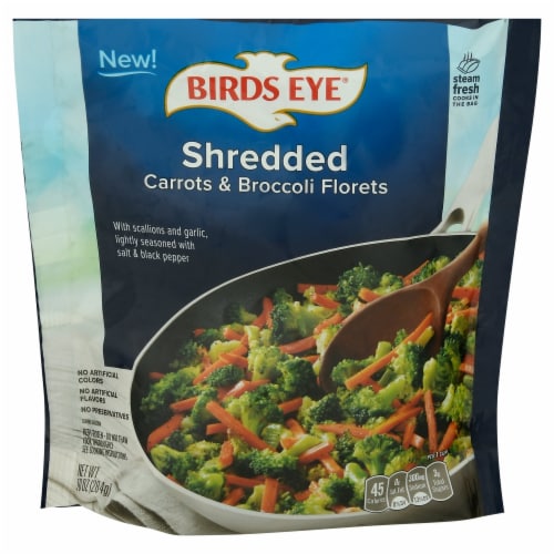Birds Eye® Shredded Carrots & Broccoli Florets Perspective: front