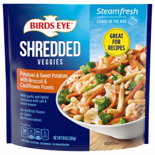 Birds Eye® Shredded Potatoes & Sweet Potatoes with Broccoli & Cauliflower Florets