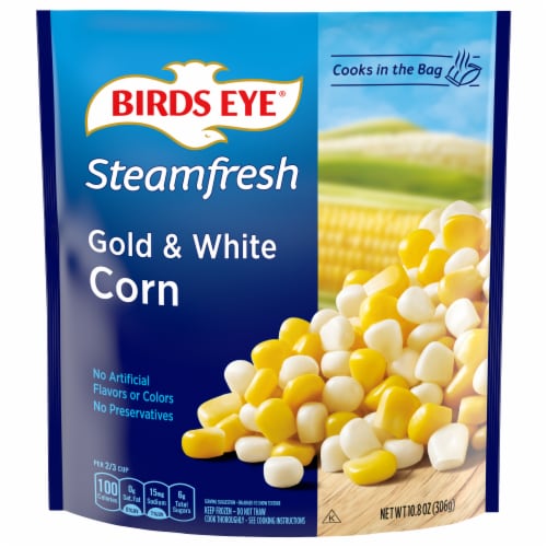 Birds Eye® Steamfresh Frozen Gold & White Corn Perspective: front