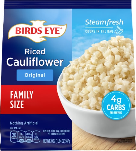 Birds Eye Frozen Riced Cauliflower Perspective: front