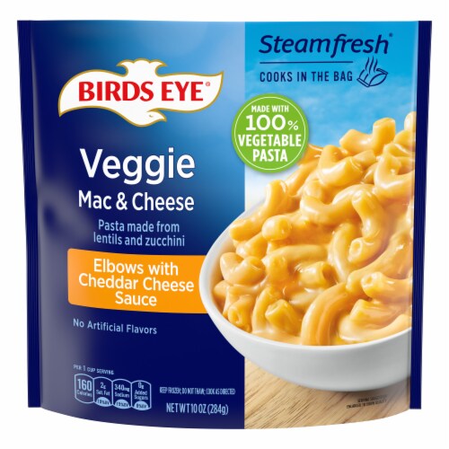 Birds Eye Veggie Pasta Mac And Cheese Elbows With Cheddar Cheese Sauce Frozen Sides Perspective: front
