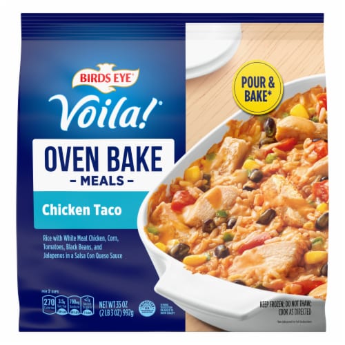 Birds Eye® Voila! Chicken Taco Oven Baked Meals Perspective: front