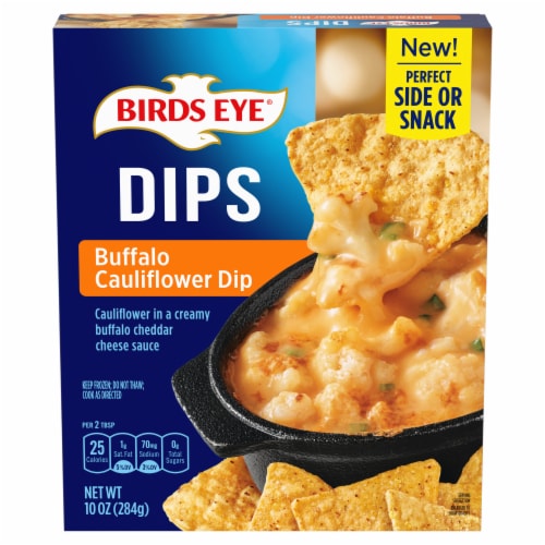 Birds Eye Buffalo Cauliflower Dip Frozen Appetizer Perspective: front