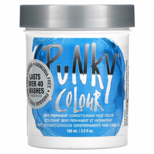 Jerome Russell Punky Colour Semi-Permanent Conditioning Hair Color Blue Lagoon Perspective: front