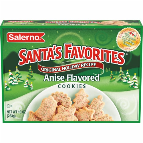 Salerno Santa'S Favorites Holiday Original Recipe Anise Cookies Perspective: front